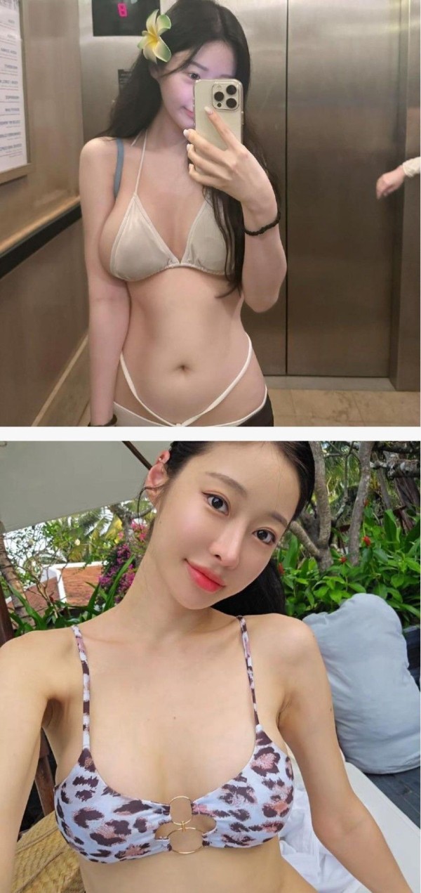 존예 인플루언서들의 가슴 셀카