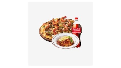 도미노피자  (오리지널)블랙타이거슈림프 L + 뉴치볼 + 콜라1.25L~ 준비중